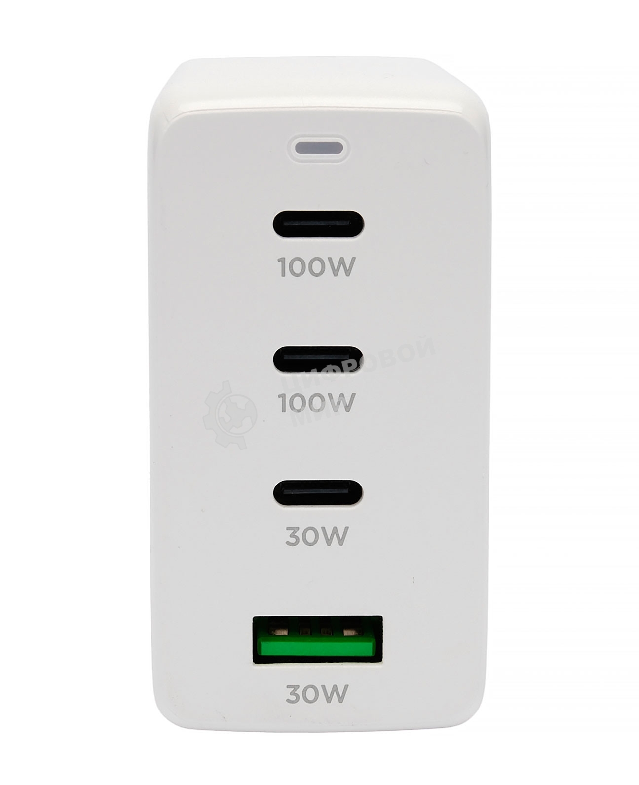 Зарядное устройство Cablexpert MP3A-PC-66 100Вт GaN, 5A, QC5.0/PD, 3xType-C, 1xUSB, белый, коробка