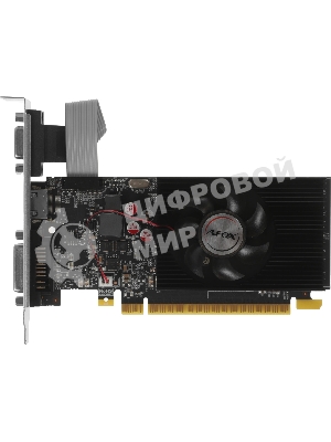 Видеокарта AFOX GeForce GT 730, 2 GB DDR3, 64 bit, DVI, HDMI, VGA, GPU 900 MHz