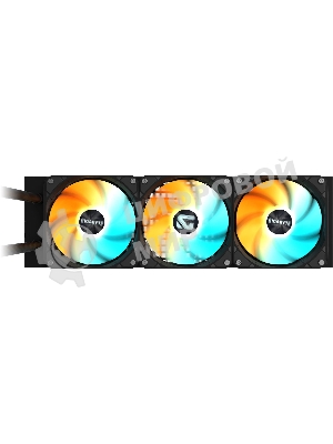 Жидкостная система охлаждения GIGABYTE Gaming GME 360 ARGB черный, алюминий/медь, 2200 об/мин, 35.8 дБ, 4 pin
