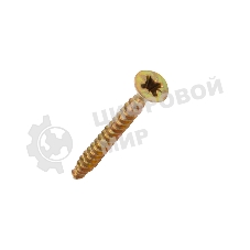 Саморез универсальный Kranz 4х40, желтый цинк, короб (200 шт./уп.)