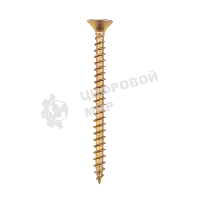 Саморез универсальный Kranz 5х60, желтый цинк, короб (100 шт./уп.)