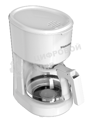 Кофеварка капельная Starwind STD0611 белый, исп. кофе - молотый, 0.6 л, 600 Вт.