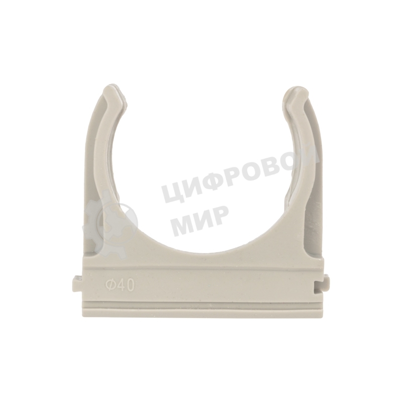 Крепеж-клипса Rexant для трубы ø 40 мм серая (5 шт./уп.)