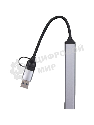 USB-концентратор TypeC+adapter-->USB3.0+2USB2,0+SD+TF, VCOM
