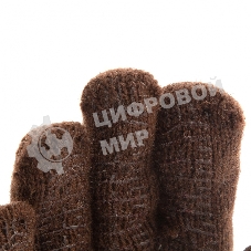 Перчатки трикотажные Сибртех двойные, верблюжья и овечья шерсть, ПВХ покрытие