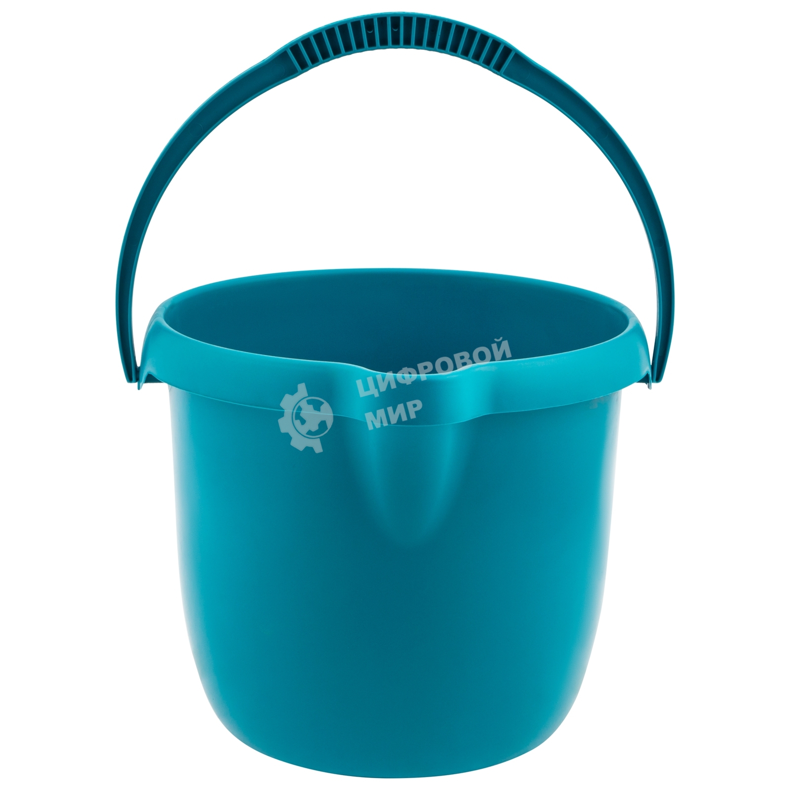 Ведро Palisad Home пластмассовое круглое 12 л, бирюзовое