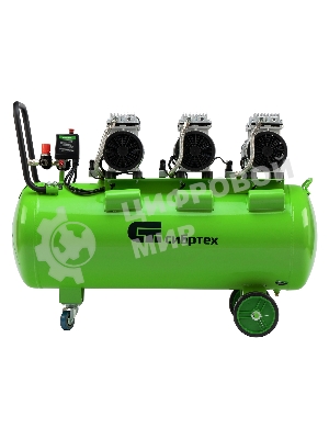 Компрессор безмаслянный малошумный Сибртех МБ 2250/100, 2250 Вт, 100л, 400 л/мин