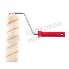 Валик в сборе Matrix полиакрил желтая полоса, 250 мм, ворс 12 мм, D 48 мм, D ручки 8 мм