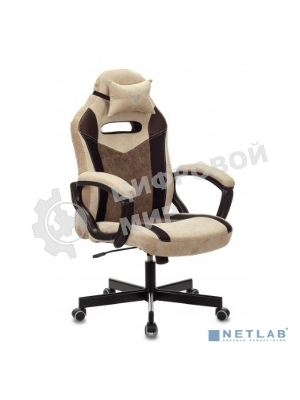 Кресло Бюрократ VIKING 6 KNIGHT BR FABRIC коричневый, ткань, 120 кг, механизм качания