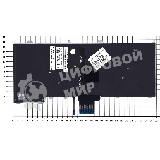 Клавиатура для ноутбука Dell Latitude E7420 черная с подсветкой без указателя