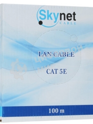 Кабель SkyNet Premium FTP-LSZH 4x2x0,51, низкое дымовыделение, нулевое содержание галогенов, медный, FLUKE TEST, кат.5e, однож., 100 м, box, оранжевый
