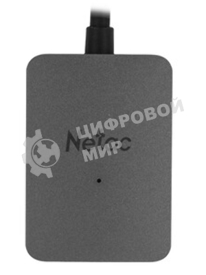 Кард-ридер Netac Flash WK12/серый/SD/SDHC/SDXC/microSD/microSDHC/microSDXC/USB 3.0 Type-C/пластик