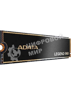 Накопитель SSD ADATA LEGEND 960, 2Tb, PCIe 4.0 x4, M.2 2280, NVMe, R/W 7400/6800, с радиатором
