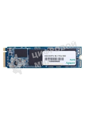 Накопитель SSD Apacer 1Tb, M.2 2280, AS2280P4 PCIe 3.0 x4, NVMe, R/W 3000/2000