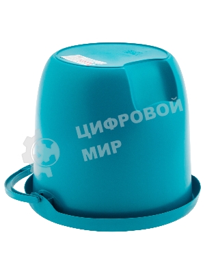 Ведро Palisad Home пластмассовое круглое 12 л, бирюзовое