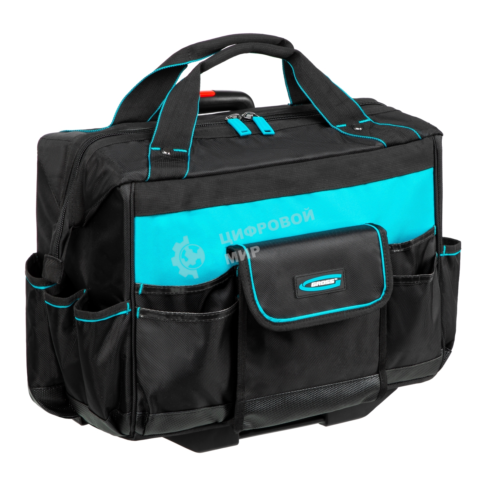 Сумка для инструмента Gross 460х240х340мм, выдвижная рукоятка, колеса