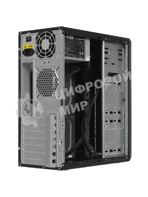 Компьютерный корпус c блоком питания 450 Ватт/Case Foxline FL-302-FZ450-U32 ATX case, black, w/PSU 450W 8см, w/2xUSB 2.0+2xUSB 3.0, w/pwr cord, w/o FAN