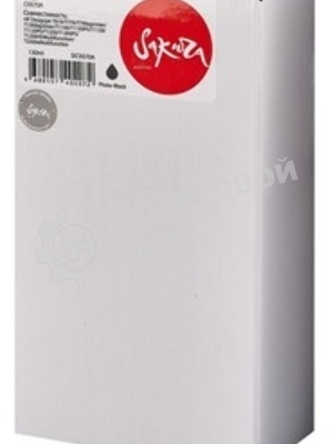 Картридж струйный Sakura C9370A (№72 Photo Black) для HP, фото-черный, 130 мл.