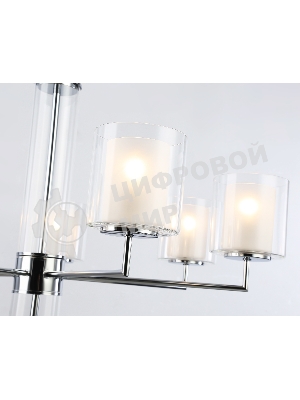 Люстра Ambrella light LH56003/7 СH/FR хром/белый матовый E14*7 max 40W D790*1260