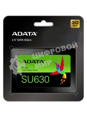 Накопитель SSD ADATA SU630, 480Gb, SATA III, 2.5