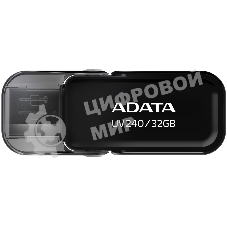 Флешка USB ADATA UV240 (AUV240-32G-RBK), 32Gb, USB 2.0, R/W 15/5, черный