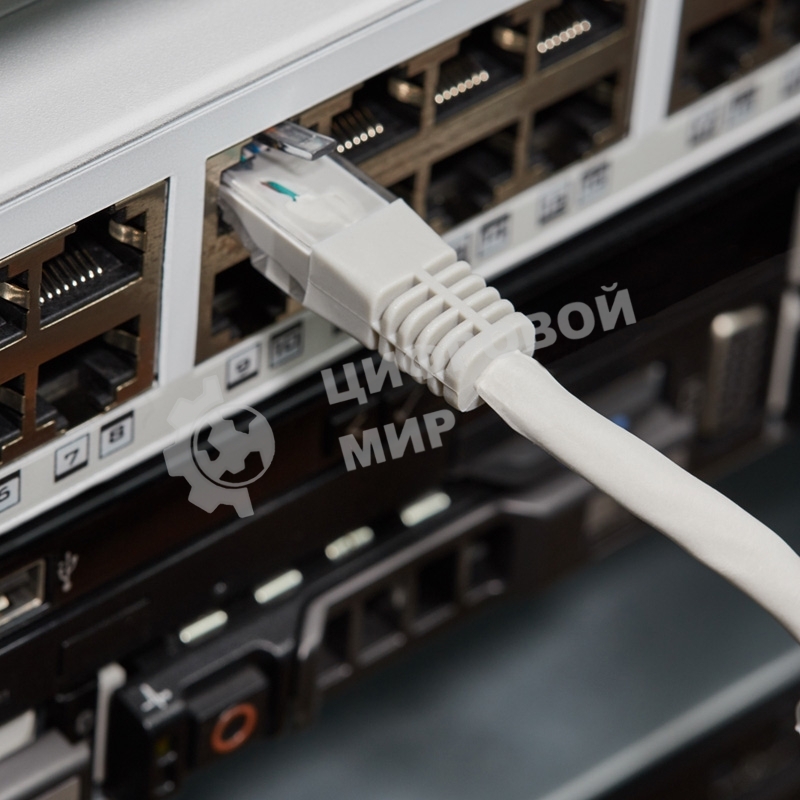 Пaтч-корд U/UTP Rexant, cat.5e, RJ45-RJ45, неэкранированный, LSZH серый, 2м