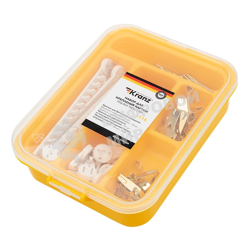 Набор картинного крепежа Kranz KR-01-3101-04 116 шт.