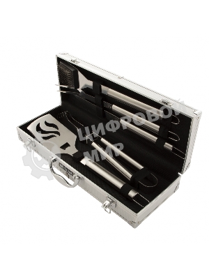 Набор приборов для барбекю Palisad Camping, 5 шт в алюм.кейсе