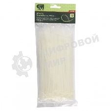 Хомуты Сибртех, 200 х 4,8 мм, пластиковые, белые, 100 шт.