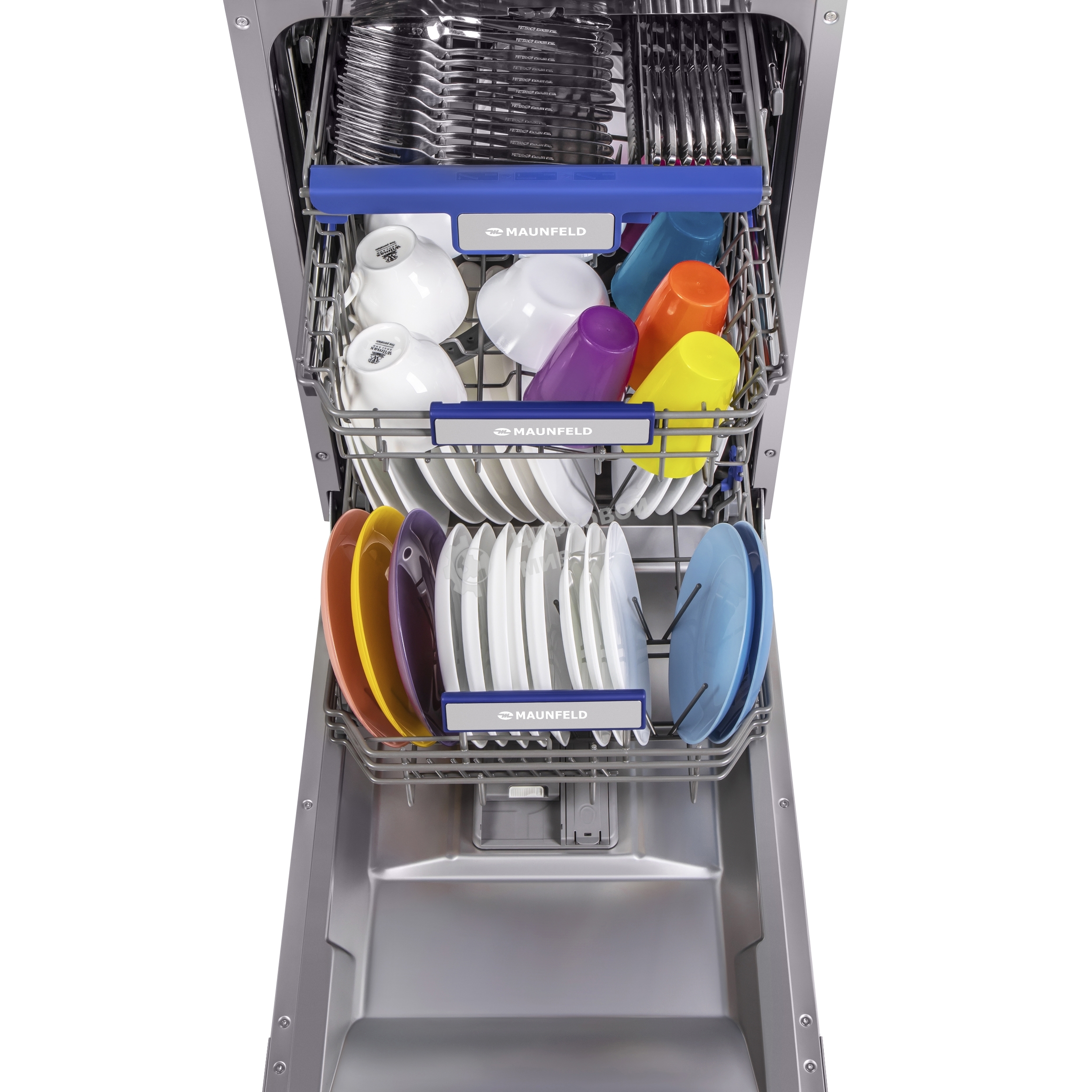 Встраиваемая посудомоечная машина Maunfeld MLP-08PRO, серебристый, 44.8 см, 10 компл., 47 дБ, класс A++