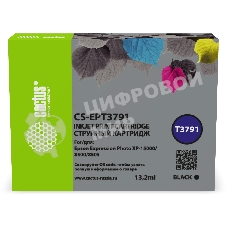 Картридж струйный Cactus CS-EPT3791 378XL черный (13.2 мл) для Epson Expression Photo XP-8500/XP-8505/XP-15000