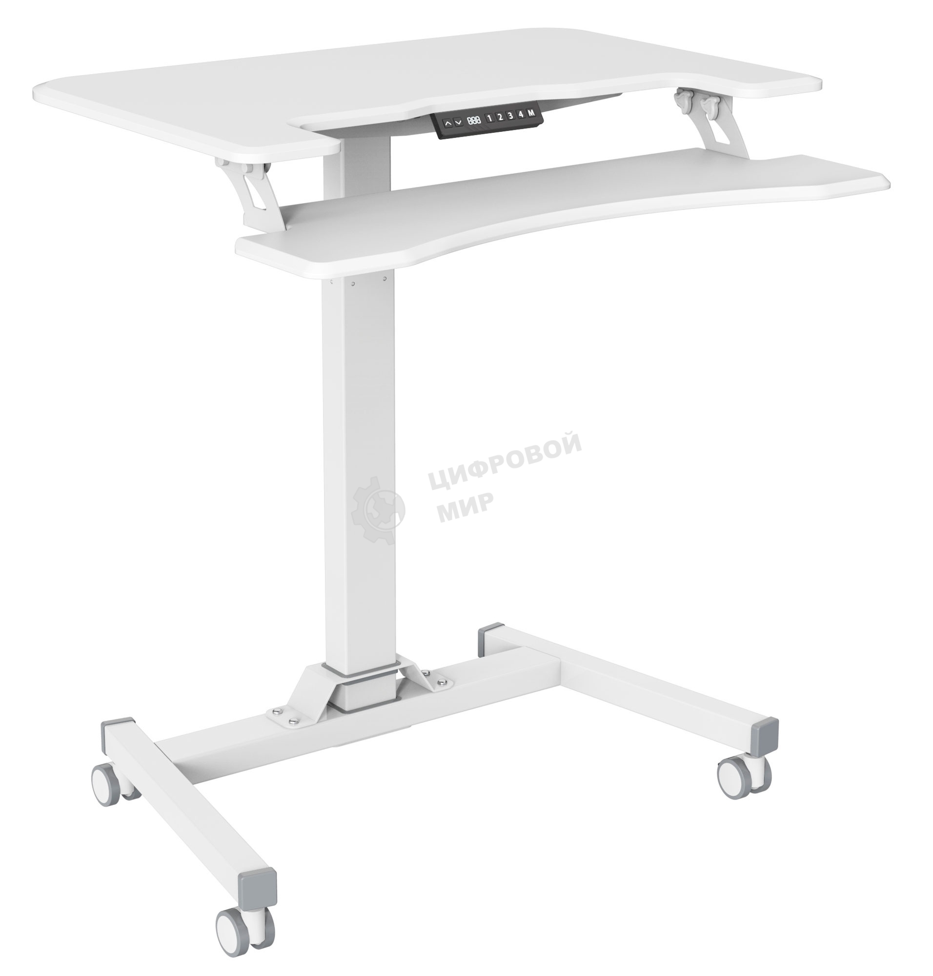 Стол для ноутбука Cactus VM-FDE103 столешница МДФ белый 91.5x56x123см (CS-FDE103WWT)