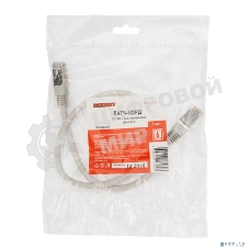 Пaтч-корд F/UTP Rexant, cat.6, RJ45-RJ45, экранированный, PVC серый, 0,5м