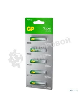 Алкалиновые батарейки GP Super Alkaline G-Tech 24А ААA - 1 шт. на отрывных блистерах
