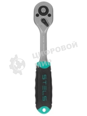 Набор головок Stels 14125 набор торцевых головок 1/4'' головки 4 - 13мм с трещот. ключом crv 11 пр.