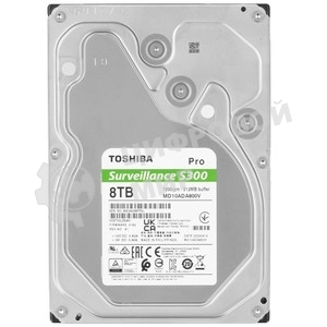 Жесткий диск HDD Toshiba S300 Pro 8Tb 7200rpm SATA 512Mb 3.5