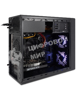 Компьютер IRU Tactio 310H6SEA MT i3 13100F (3.4) 16Gb SSD 512Gb RTX 3050 6Gb FreeDOS GbitEth 600W черный (RUS) (2113605)