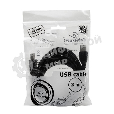 Кабель Gembird USB 2.0 PRO для соед. 3.0м AM/BM позол. контакты, пакет