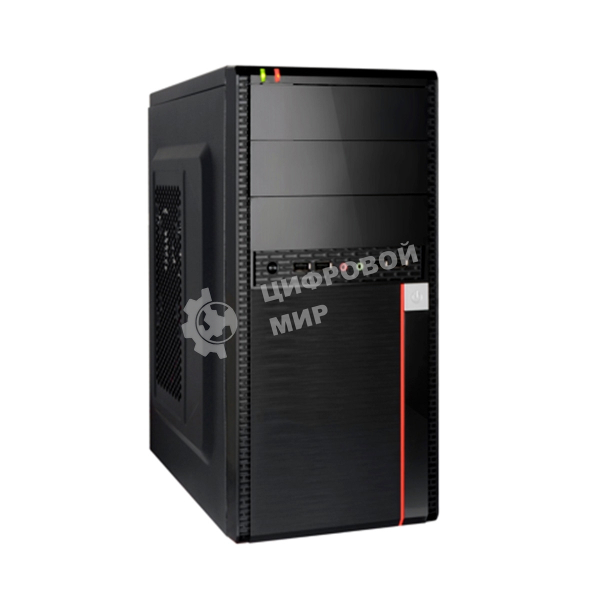 Компьютерный корпус ExeGate EX284036RUS Minitower BA-204U Black, mATX, (AA450, 80мм), 2хUSB+2хUSB 3.0, Audio