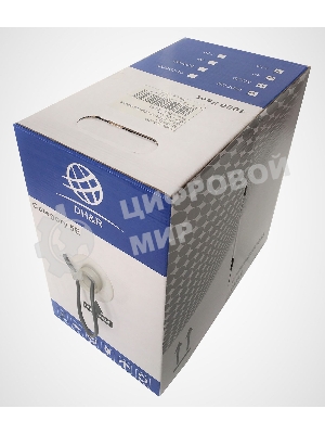 Кабель сетевой Ningbo UTP 4 пары cat5E solid 0.5мм CCA molded 305м серый