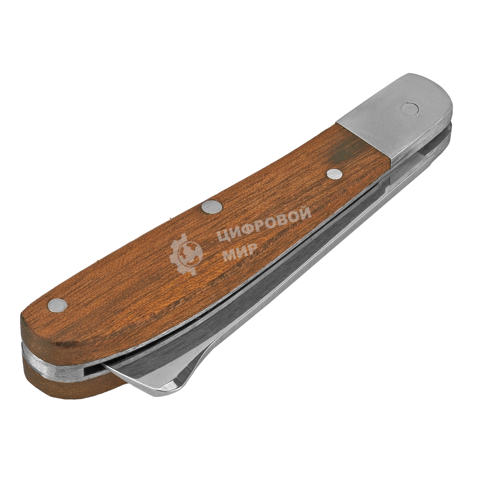 Нож Palisad садовый 173 мм складной копулировочный дерев. ручка