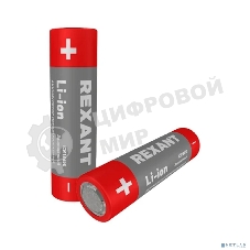 Аккумулятор Rexant Li-ion (литий-ион) 18650, 3,7В, 2400мА·ч, с платой защиты, 2 шт, пластиковая упаковка