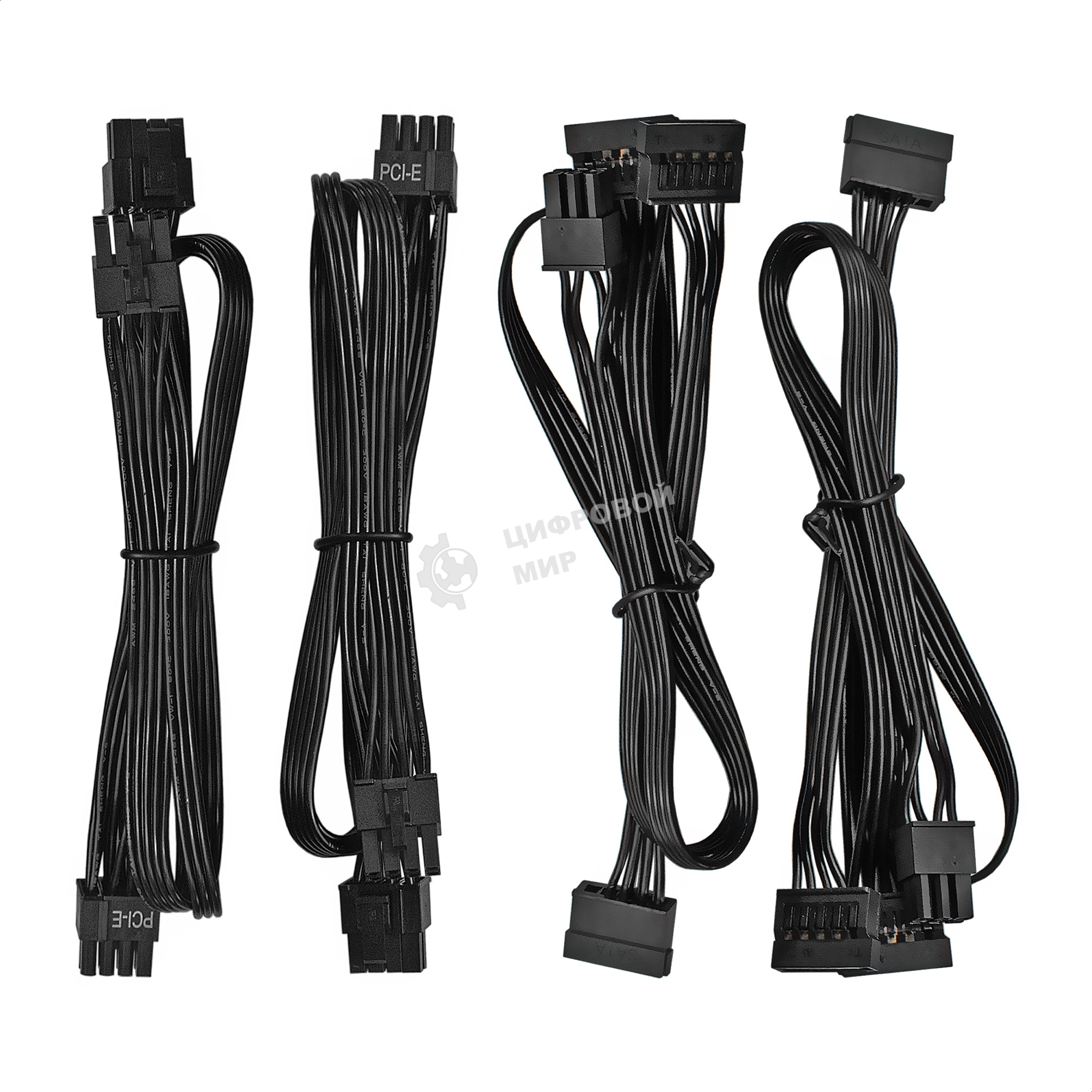 Блок питания серверный 400W ExeGate ServerPRO-400PAS (ATX, APFC, КПД 80% (80 PLUS), 12cm fan, 24pin, 2x(4+4)pin, 4xPCI-E, 6xSATA, 4xIDE, Cable Management, black)