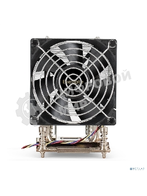 Кулер для процессора ExeGate ESNK-P0064AP4.PWM.4U.SP3.Cu серебристый, 92 мм, алюминий/медь, 3800 об/мин, 44 дБ, 4 pin, 280 Вт, 125.4 мм