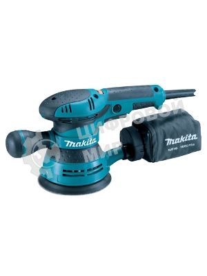 Эксцентриковая шлифовальная машина Makita BO5041 ЭШМ,300Вт,ф125мм,4000-12000об\м,ампл-2.8мм,1.4кг,кор,п\сборник,доп.рукоятка