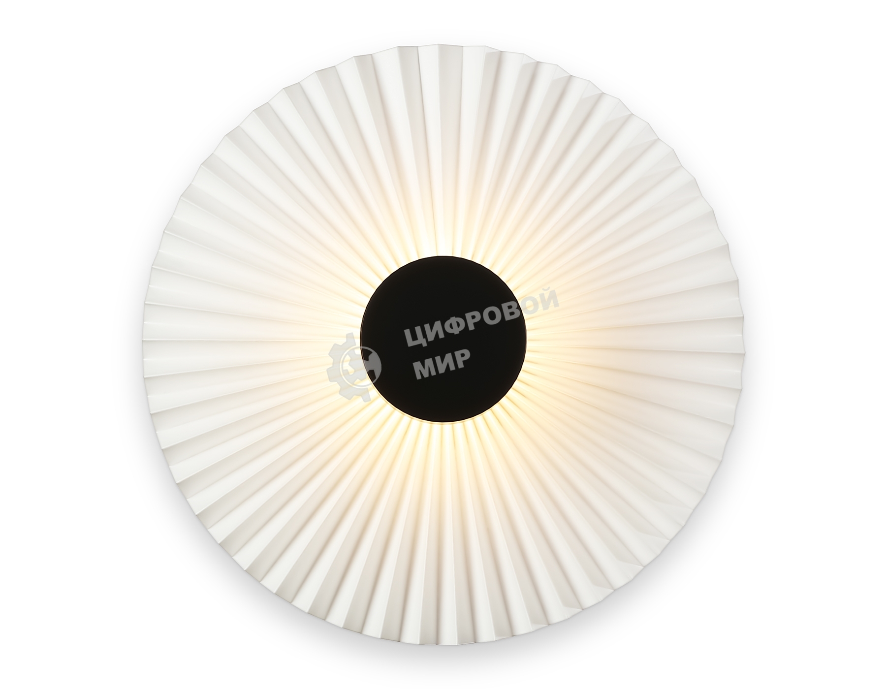 Настенный светильник Ambrella light LH72641 BK/WH черный/белый 6W 3000K D300*100