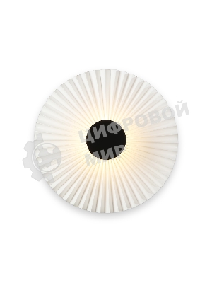 Настенный светильник Ambrella light LH72641 BK/WH черный/белый 6W 3000K D300*100