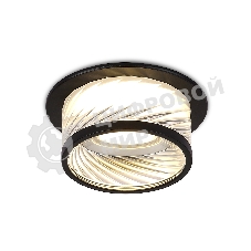 Светильник Ambrella light TN1252 SBK/CL черный песок/прозрачный GU5.3 D98*58