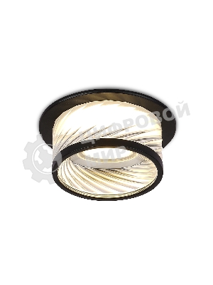Светильник Ambrella light TN1252 SBK/CL черный песок/прозрачный GU5.3 D98*58