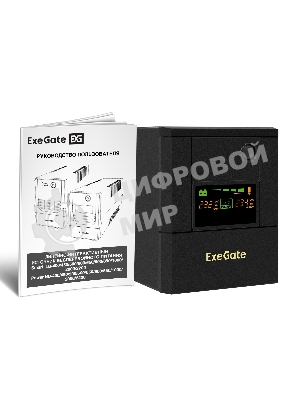 Источник бесперебойного питания ExeGate Smart LB-2000.LCD.AVR.8C13 / 2000 ВА / 1200 Вт / 8 x IEC 320 C13
